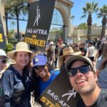 Nathan Kress Instagram - We're out here, we're sweaty, and we are HOPPIN' MAD. (Don't let the smiles fool you) Proud to stand with my Union family and WGA brothers and sisters. #SAGAFTRAstrike Paramount Studios
