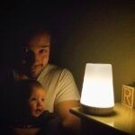 Nathan Kress Instagram - Going through old photos on this fine #tbt! 3mo old Ro getting her nightly hypnosis from her @hatchnursery night light ❤ this was back when she used to stay still for more than 2.6 seconds. What a time!!! #gift
