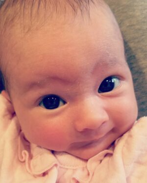 Nathan Kress Instagram - Oh my goodness you guys this baby I can't handle it. #babysfirstsmirk