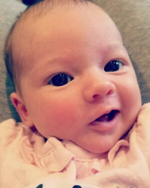 Nathan Kress Instagram - Oh my goodness you guys this baby I can't handle it. #babysfirstsmirk