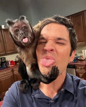 Nathan Kress Instagram - Just on set w/ my best friend lol we r so silly