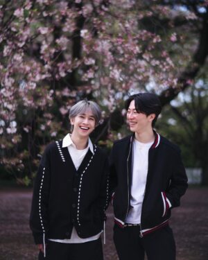 Natouch Siripongthon Instagram - good time with @rintaro_asari 💚🌸