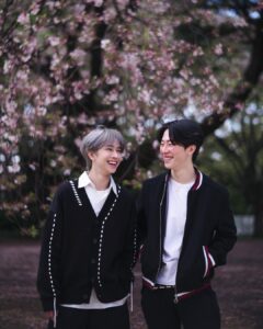 Natouch Siripongthon Instagram - good time with @rintaro_asari 💚🌸