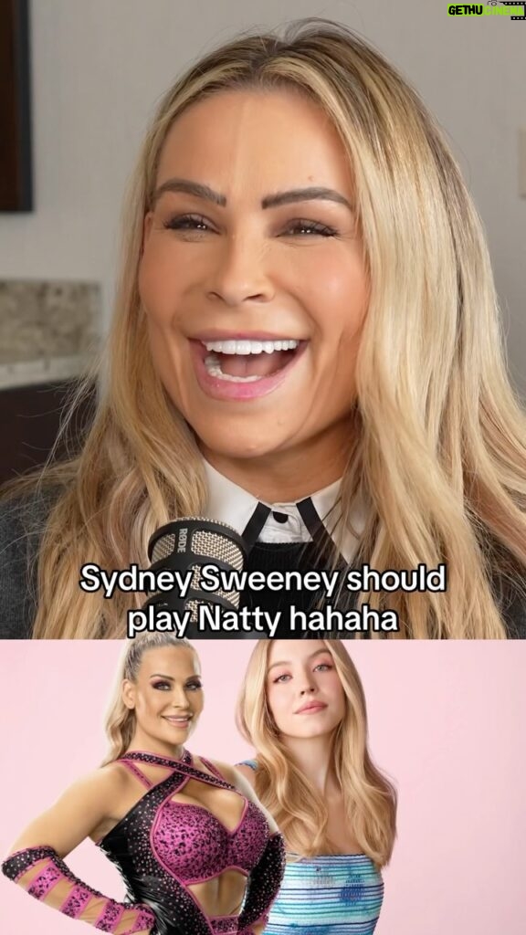 Nattie Katherine Neidhart-Wilson Instagram - SYDNEY SWEENEY AS NATTY!! WWE SUPERSTAR NATALYA speaks on who she would want to play her! #wwe Los Angeles, California