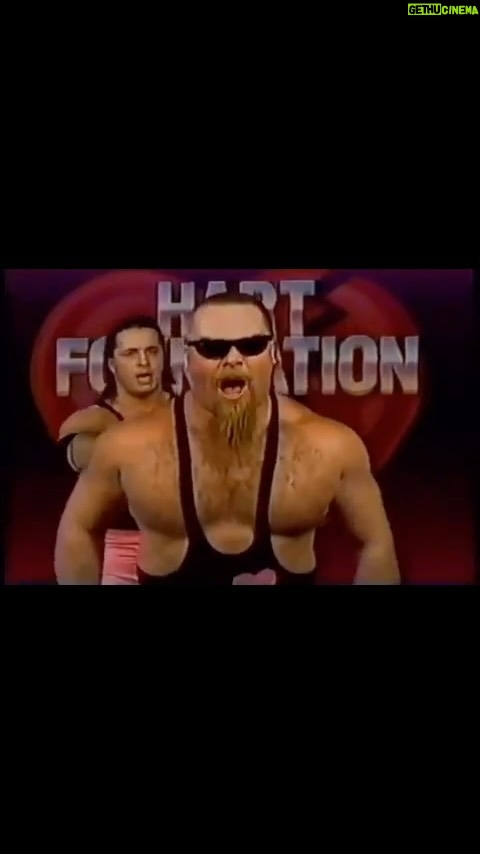 Nattie Katherine Neidhart-Wilson Instagram - This is some of my favorite @wwe footage of my dad… You can tell how much fun they were having as a team. My dad was an expert at having fun lol😎😂😅 @brethitmanhart #hartfoundation Thank you @heavily80sand90s for sharing! 🙏