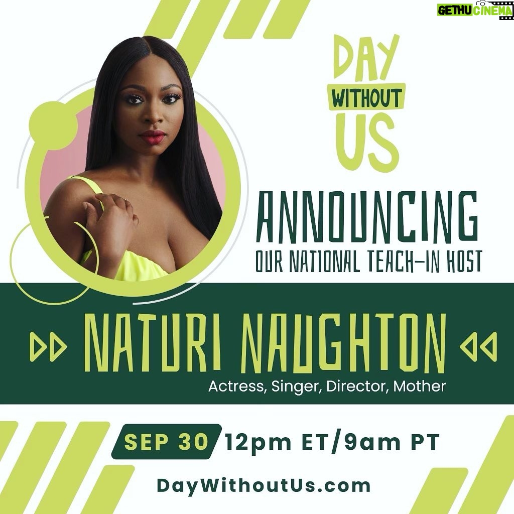 Naturi Naughton Instagram - Women, 💪🏾 We have to fight back! Our reproductive rights are under ATTACK! TOMORROW September 30th let’s make History! Join me LIVE at 12pm EST in support of @daywithoutus2022 as I host #DayWithoutUs, a virtual national teach-in and protest in support of everyone's right to personal freedoms. We're staying home from work and school for a fun & FREE day of community building, protest, performances, conversations, learning more about fighting for reproductive justice in this country. JOIN US at Daywithoutus.com #daywithoutus #PowerOfWomen #FightForOurRights #RoeVWade