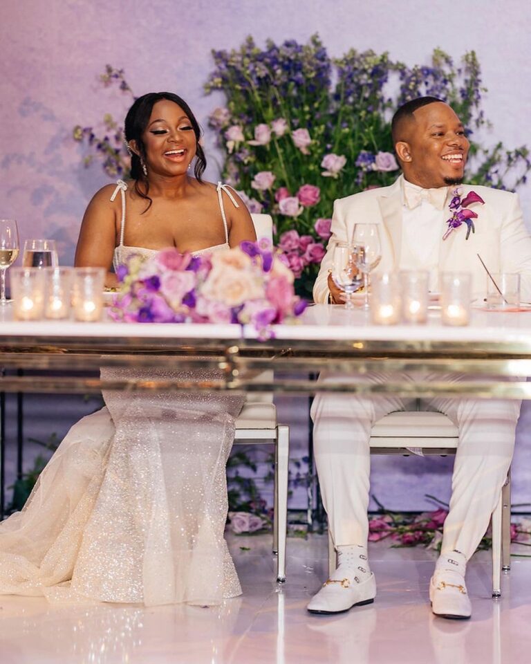 Naturi Naughton Instagram - 💜I will NEVER forget this day! 4/2/22💜 HAPPY 1st ANNIVERSARY Husband #TwoLewis 😘 We had the most LIT 🔥 Wedding…it was Soo US & We are having the most beautiful marriage & now soon come #BabyLewis 🎉🤰🏾There’s so much to be grateful for! God I thank you for the gift of #TrueLove & for the opportunity to marry my BEST FRIEND! 📸 @stanlophotography Gorg Wedding planning by @ellybevents Still not over my dresses! Thx @vaingloriousbrides #SpringWedding #BlackLove #1Year #InfinityAndBeyond #HappyAnniversary #family #LewisLegacy 🙌🏾💜 New York, New York