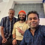Neeraj Madhav Instagram - Yes, I wrote & sang for A R Rahman !!! 🤩 Manifest, and dreams do come true ! I was trying so hard to keep this to myself, those who watched #VTK would already know, but now I can tell the world ! During my speech at #VTK audio launch, I happened to sing a verse dedicated to @arrahman in front of him. The next thing I know, I’m sitting with the legend himself in his studio and making this track ! True fanboy moment ! ‘Venth Thaninthath Kaadu’ in theatres now. My Tamil debut as an actor & a rapper 🤞🏽🤩 #bucketlist #ARR #VTK A R Rahman Foundation