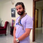 Neeraj Madhav Instagram - How’s my new necklace ? Swipe left to see the pendant 🤙🏾 #exoticpets #dubai Shaik Zayed Rd Dubai