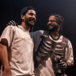 Neeraj Madhav Instagram - HBD @navneeth_madhav #latepost This was a rare moment when we both were on stage together after so long. Navaneeth was the show director for my concert in Delhi & when my in ear receiver fell down, he quickly stepped jn to set it up and the crowd start cheering for “kuttichathan” !