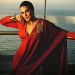 Neha Dhupia Instagram - Time for some #shosha ♥️ . . . . . . . . . . @cnnnews18 🎤 @houseofmasaba @amrapalijewels @yountentsomo @sonicsmakeup @kapilcharaniya