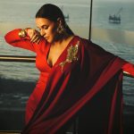 Neha Dhupia Instagram - Time for some #shosha ♥️ . . . . . . . . . . @cnnnews18 🎤 @houseofmasaba @amrapalijewels @yountentsomo @sonicsmakeup @kapilcharaniya