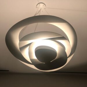 Neil deGrasse Tyson Instagram - A color photo with no color in it — just shades of sepia. My living room suspension lamp designed by Artemide, for which the light source may be more intriguing than whatever it’s trying to illuminate. For me, the interplay of light and shade evokes close-up @NASA images of Saturn’s ring system, casting shadows on Saturn itself.