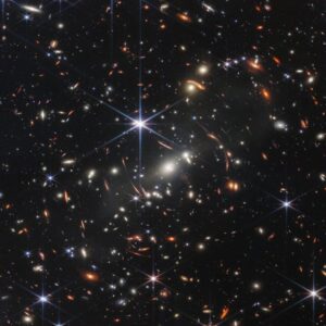 Neil deGrasse Tyson Instagram - ⠀⠀⠀⠀⠀⠀⠀⠀⠀
Just Released. First image from the James Webb Space Telescope.
⠀⠀⠀⠀⠀⠀⠀⠀⠀
The deepest view ever obtained in the universe. Filled with galaxies. The several spiked objects are local stars in our own Milky Way. Ignore them. Everything else is an entire galaxy unto itself. Notice that many distort into arcs. These are distant galaxies that reveal the curvature of spacetime caused by the gravity of a cluster of galaxies in image's center.
⠀⠀⠀⠀⠀⠀⠀⠀⠀
[nasa.gov/webbfirstimages]