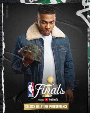 Nelly Instagram - Tonight Game 3 we going up!!! I’ll be performing live @celtics fans are you ready!!! Live tonight Lets Go!!!!