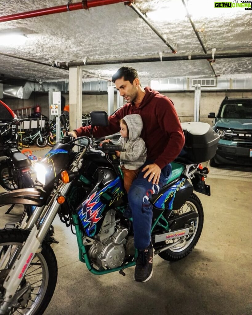 Nev Schulman Instagram - little tyke, big bike