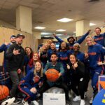 Nev Schulman Instagram - Things that happened at the Knicks game last night: -Met @lesdogggg who showed me a drawing of her soul mate that her medium drew that she thinks might be me -Was on the Jumbotron with @lauraperlongo -Randomly bumped into my brother @relson__ and uncle @baraschmcgarry -Hung out with @ericfuckingandre -Met the @knickscitydancers -Got to watch my boy Mitch bring home the WIN! An absolutely epic night! Thank you @thegarden Madison Square Garden