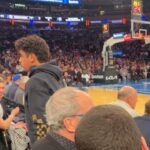 Nev Schulman Instagram - Things that happened at the Knicks game last night: -Met @lesdogggg who showed me a drawing of her soul mate that her medium drew that she thinks might be me -Was on the Jumbotron with @lauraperlongo -Randomly bumped into my brother @relson__ and uncle @baraschmcgarry -Hung out with @ericfuckingandre -Met the @knickscitydancers -Got to watch my boy Mitch bring home the WIN! An absolutely epic night! Thank you @thegarden Madison Square Garden