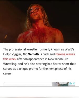 Nicholas Theodore Nemeth Instagram - Thank you @freddyinspace for the fun write-up in @bdisgusting ! Check out WANTED MAN @nicnemeth IG, YouTube, Twitter, TikTok 💀🩸🤘🏽