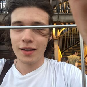 Nick Robinson Instagram - I just walked up the Eiffel Tower and I'm sweating my balls off.