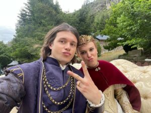 Nick Robinson Instagram - Damsel bts - out now on @netflix