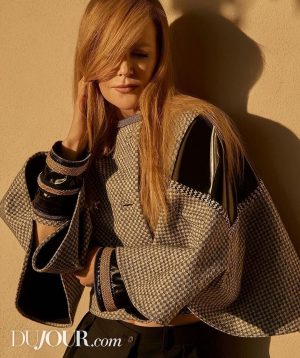 Nicole Kidman Instagram - It’s Winter in America, but Summer in Australia – I’m officially a double hemisphere girl 😉❄️ Thank you so much @DuJourMedia for featuring me on your Winter Issue 💙 #BeingTheRicardos