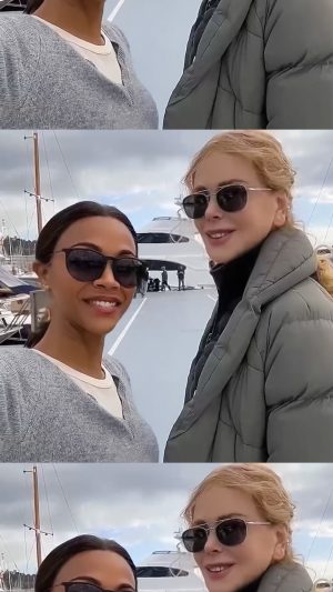 Nicole Kidman Instagram - Game on…with my #Lioness 🦁 @ZoeSaldana