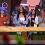 Nikki Garcia Instagram - I literally have the coolest job ever! And get to meet the COOLEST people ever! On stage with @carlypearce as she sings Man! I feel like a woman!, hanging with @boyziimen , laughing with @realjoeyfatone and then having @carsondaly & @blakeshelton roast everyone! I meaaan tonight just doesn’t get any better!! All NEW #barmageddon starts NOW!! On @usanetwork 💋🙌🏼🍻🤠🐎🤩🧲✨🥃🐴