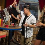 Nikki Garcia Instagram - Tonight is a lot FUN on @barmageddonusa and we have a super hot guest bartender! My husband @theartemc 😍❤️‍🔥🥃🕺🏼 Tune in at 11pm on @usanetwork TONIGHT to see @colbiecaillat take on @davidarquette in a very competitive 5 epic bar games! Can’t wait for you all to see who wins! 🤠🎯🍻😎🎤🧲