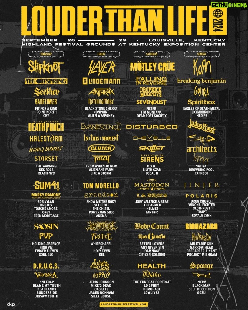 Nikki Sixx Instagram - 🔥 Looking forward to playing Louder Than Life 2024. See you in Louisville in September! 🎟 Tickets, Passes and Info : www.louderthanlifefestival.com