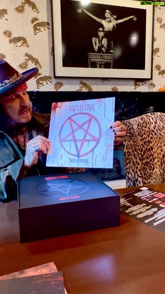 Nikki Sixx Instagram - IT’S HERE! 🔥🔥 Celebrate 40 years of Mötley Crüe’s genre-defining album SHOUT AT THE DEVIL 🤘 Newly-remastered 40th Anniversary Limited Edition Super Deluxe Box Set featuring 7 rare demo tracks; reproductions of the original 7” singles “Too Young To Fall In Love” & “Looks That Kill”; a Pentagram Séance Board, Devil Board w/ Metal Planchette; Metal 7” Adapter; Lithographs; Tarot Cards; Devil Candle Holder & more! 🔥 Also available as Digital Deluxe and Limited-Edition physical configurations: Picture Disc, LP Replica CD, Lenticular CD & more. 📀📀 ORDER NOW: 🔗 motley.com 🔗