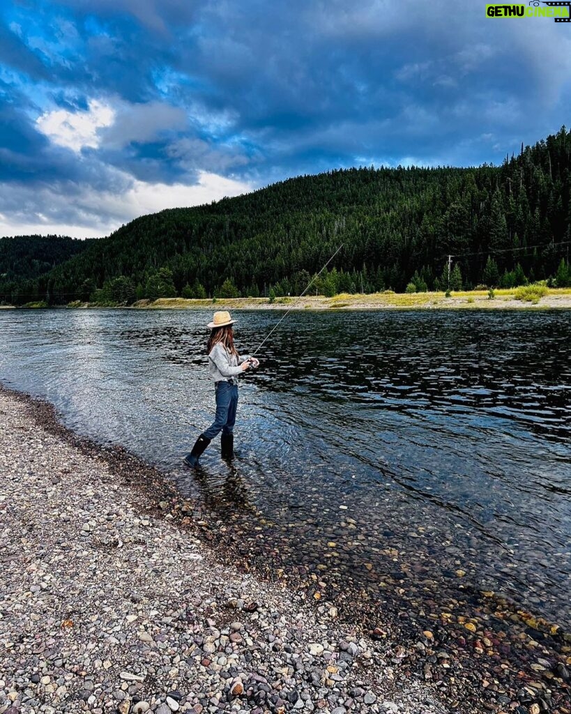 Nikki Sixx Instagram - When your fishing partner is also your wife. This girl will out fish you if you don’t watch yourself. 🎣 @how2girl #Sunday Grand Teton National Park