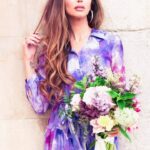 Nikki Sixx Instagram - My baby shot these of me in Madrid while on tour this summer. Made this beautiful bouquet using purple roses from our March @bouquetbox Rainbow Sherbet! Thanks honey @nikkisixxpixx #mybouquetbox #bouquetbox #madrid Madrid, Spain