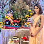 Nikki Tamboli Instagram - गणपती बाप्पा मोरया🌸💐