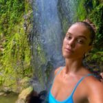 Nina Agdal Instagram - Hiking through a lush tropical forest to a freshwater pool and waterfall >>>