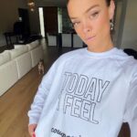 Nina Agdal Instagram - Happy to be involved with @dkny and @namicommunicate for their newest campaign leading the conversation on an issue so close to my own heart, mental health. You never know how much an act of compassion can mean to someone who’s going through the thick of it, and this sweater on World Mental Health Day is a great reminder of that❤️ #IFEELDKNY #ad