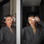 Nina Dobrev Instagram - My life on-the-go demands a skincare routine that can keep up 🏃🏻‍♀️ Which is why I partnered with @geske.beauty.tech to become one of the first people to try their new dermatologist-backed skincare devices! They are powered by AI and deliver cutting-edge beauty technology in the palm of your hand and from the comfort of your home… or in my case hotel room! I’m never traveling without them 💗🩶💗🩶💗 #ad #geske