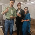 Nishant Singh Instagram - "Grateful and Honored! 🌟✨ Receiving the Star Eminence Award for Most Desirable Actor of the Year. Although I couldn't be there at the award show, the incredible Kartik Paliwal of Paliwal Entertainment surprised me on my shooting set, accompanied by his newly married wife, to present me with this prestigious award. I'm truly humbled by the love of my amazing fans and immensely grateful to the industry for their unwavering trust in me. This recognition wouldn't have been possible without your constant support. Thank you all!" @castingkartikpaliwalofficial @stareminenceawards