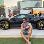 Nishant Singh Instagram - Vroom Vroom?? 😈😍 #nishantmalkhani #ferrari #black Jio World Garden
