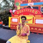 Nishant Singh Instagram - Holi scenes 💕 #nishantmalkhani #happyholi Razzberry Rhinoceros