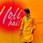 Nishant Singh Instagram - Meri Holi kaisi rahi kal reel mein dikhaunga. Abhi ke liye Yeh lo 🤗❤️ Happy Holi to you all 🌈 #nishantmalkhani #happyholi