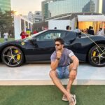 Nishant Singh Instagram - Vroom Vroom?? 😈😍 #nishantmalkhani #ferrari #black Jio World Garden