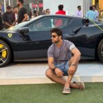 Nishant Singh Instagram - Vroom Vroom?? 😈😍 #nishantmalkhani #ferrari #black Jio World Garden