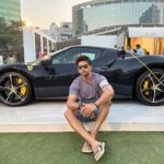 Nishant Singh Instagram - Vroom Vroom?? 😈😍 #nishantmalkhani #ferrari #black Jio World Garden