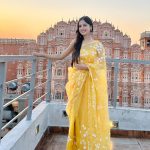 Nitanshi Goel Instagram - Aur phir hua kuch yun ki apni hi tasweer par dil aa gaya 🕊️🪞 Jaipur Promotions ✨ #LaapataaLadies Photographer - @_rahul.rajeev_ Styled by - @ekta_singh96 Hair/make up - your Nitz Outfit - @picchika Assisted by- @abhishek__gujar__ Dressmen team- @pravin_kumar_nirala #phool #nitanshigoel #laapataaladies #jaipur @aamirkhanproductions @kindlingindia @officialjiostudios Jaipur - The pink city