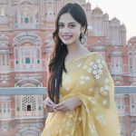 Nitanshi Goel Instagram - Aur phir hua kuch yun ki apni hi tasweer par dil aa gaya 🕊️🪞 Jaipur Promotions ✨ #LaapataaLadies Photographer - @_rahul.rajeev_ Styled by - @ekta_singh96 Hair/make up - your Nitz Outfit - @picchika Assisted by- @abhishek__gujar__ Dressmen team- @pravin_kumar_nirala #phool #nitanshigoel #laapataaladies #jaipur @aamirkhanproductions @kindlingindia @officialjiostudios Jaipur - The pink city