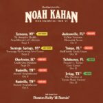 Noah Kahan Instagram - I can’t be stopped! Adding 2 shows in Tallahassee, FL and Irving, TX. Presale will start next Wednesday July 19th at 10am local, sign up for verified fan presale on my tour site. On sale will be next Friday July 21st at 10am local. Stick Season is still the climate baby, let’s keep it going