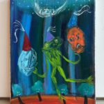 Noel Fielding Instagram - Frog Lord juggling heads x ( oil ) x