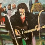 Noel Fielding Instagram - Quick finger painting of @georgeharrisonofficial in the Dream coat x @dhaniharrison @oliviaharrison x @nililotan x