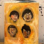 Noel Fielding Instagram - Last painting of 22 ! What a weird year ! Roll on 23 ! i hope you all have crazy adventures and lots of fun and laughter. Big squeeze from me in 20 23 ! i might join a circus or start a revolution. keep it real kids and dance at every opportunity x x x remember the old Goth loves ya x ps Hey hey we’re the Monkees and people say we Monkey around but we are too busy singing to put anybody down !!!! x This one is for you @melviscrawford x